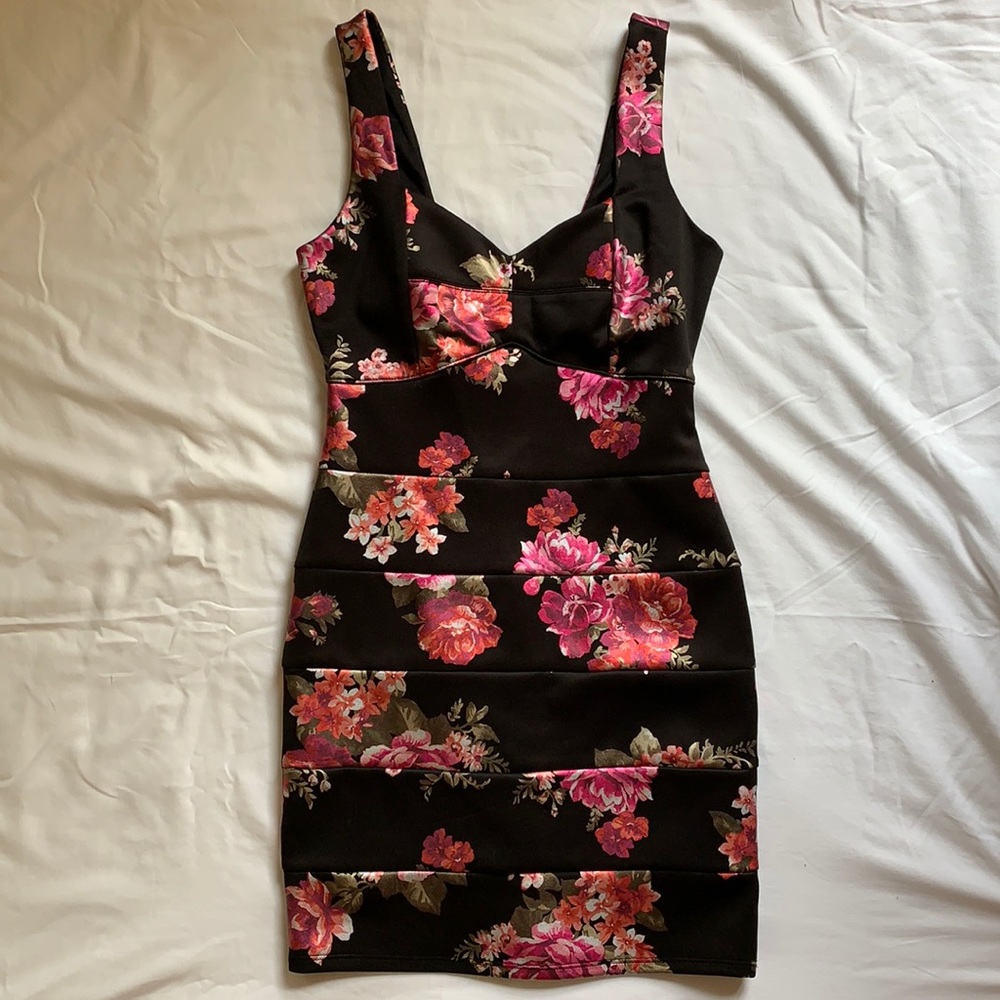 Macy’s Black Floral Dress